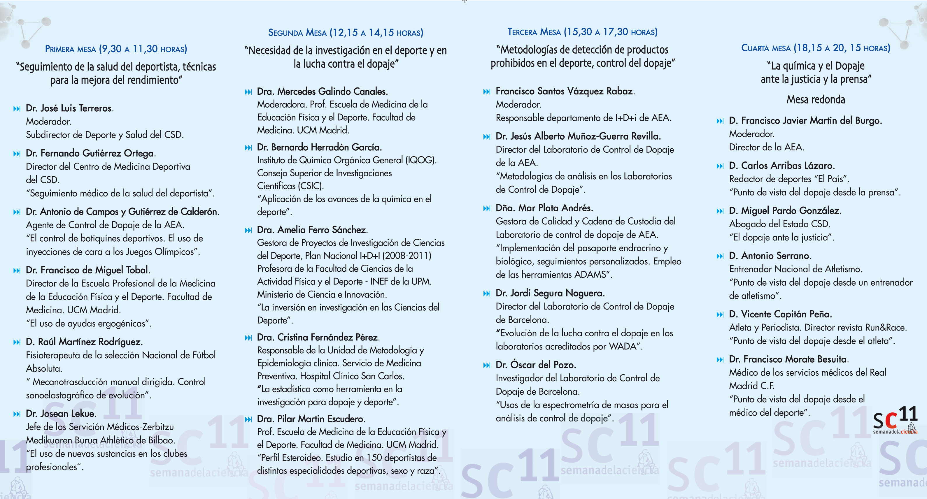 La Quimica Y El Deporte En La Semana De La Ciencia La Ciencia Y Su Impacto En La Sociedad madrimasd