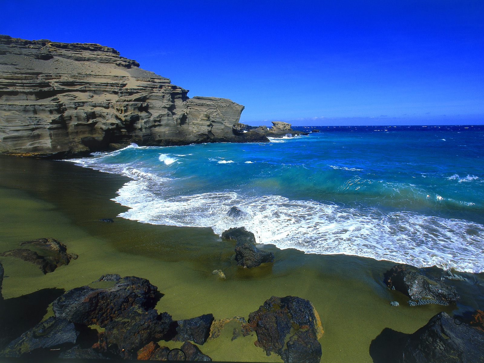 Paisaje de las costas de hawaii. Fuente: Paisaje barato