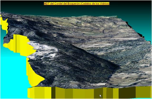 Cartografía 3D del Cordel del Boquerón