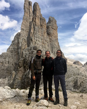 Torri del Vajolet (Trentino) 2016, con Filippo y Edoardo