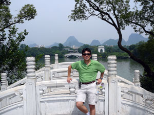 De viaje por China en 2010: en Guilin, en el suroeste de China