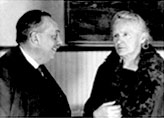 Marie Curie, con Blas Cabrera, en la Residencia de Estudiantes, 1931