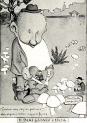 Blas Lzaro e Ibiza. Caricatura de Fresno (ca. 1901)
