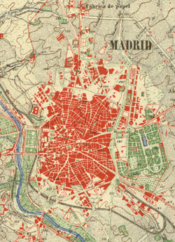 Plano General de Madrid de Ibáñez Ibero (1875)