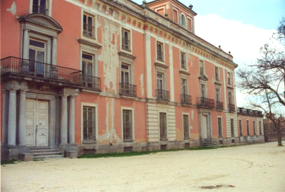 Aspecto de la fachada principal del Palacio