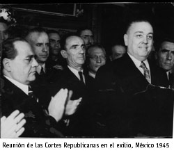 Reunin de las Cortes Republicanas en el exilio, Mxico 1945