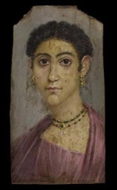 Retrato de una mujer. Hawara, Egipto, periodo romano, c. 100-120 d.C.© Ther Trustees of the British Museum