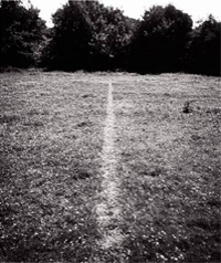 Richard Long. Una lnea trazada caminando, 1967. Coleccin Dorothee y Konrad Fischer