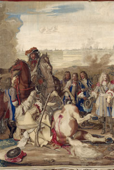 El asedio de Douai (julio de 1667) (fragmento), por Charles Le Brun y Adam-Frans van der Meulen