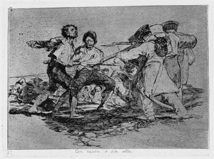 Francisco Goya, Con razn o sin ella. Desastre de al guerra, nm 2. Biblioteca Nacional