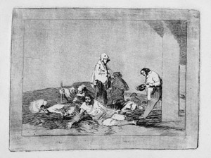 Francisco Goya, No hay que dar voces. Desastre de la guerra, núm 58. Biblioteca Nacional