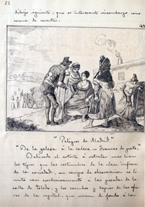Pginas del manuscrito de Ceferino Araujo Estampas populares espaolas.