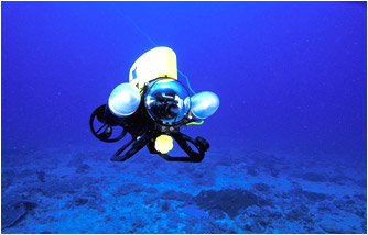 Robot de exploracin submarina cedido por PharmaMar a la exposicin 