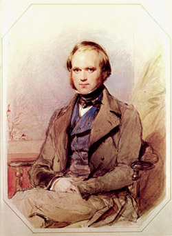 Retrato de juventud de Charles Darwin