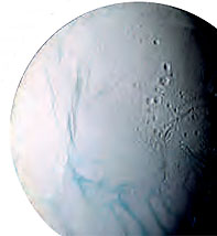 Enclado, uno de los satlites de hielo de Saturno