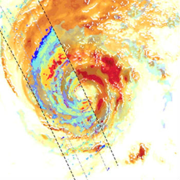 Observación de un perfil del Huracán Leslie, que alcanzó la Península Ibérica en octubre de 2018. / ROHP-PAZ