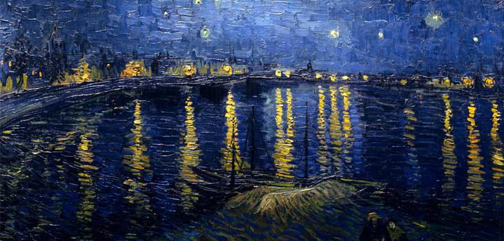 Starry Night Over the Rhone (Van Gogh). / Lu Tianyu (FLICKR)