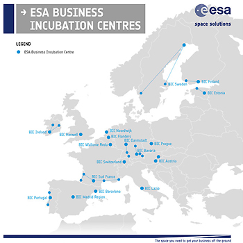 ESA Business Incubation Centres. / ESA