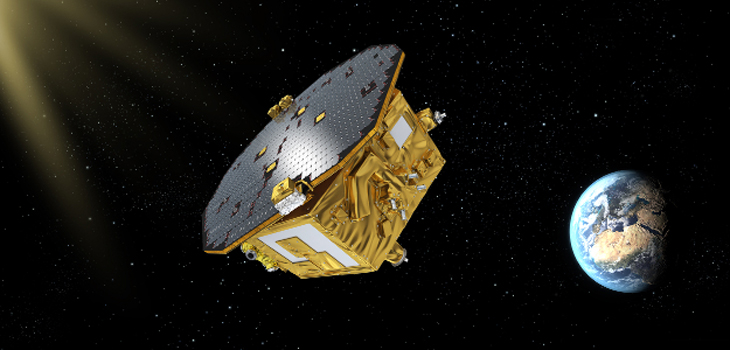 Ilustración de LISA Pathfinder en el espacio. / ESA–C.Carreau