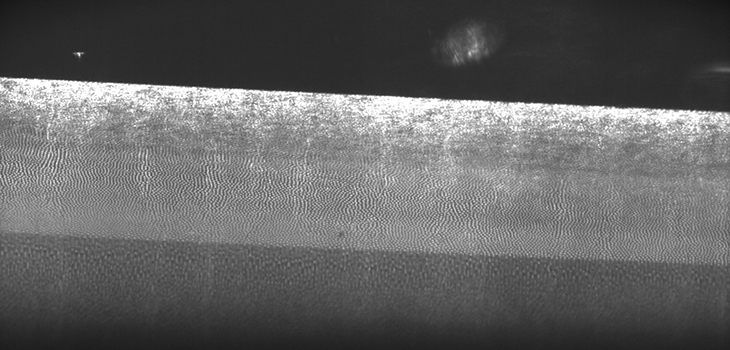 Vista microscópica de un metal. / E-USOC (ESA)