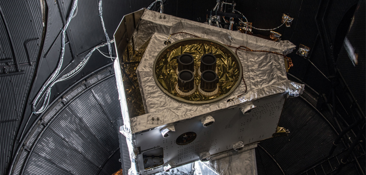 Módulo de transferencia de mercurio en el simulador espacial. / ESA-C. Carreau ,	CC BY-SA 3.0 IGO
