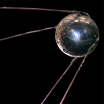 Réplica del Sputnik 1, el primer satélite artificial lanzado al espacio. / NSSDC, NASA (WIKIMEDIA)
