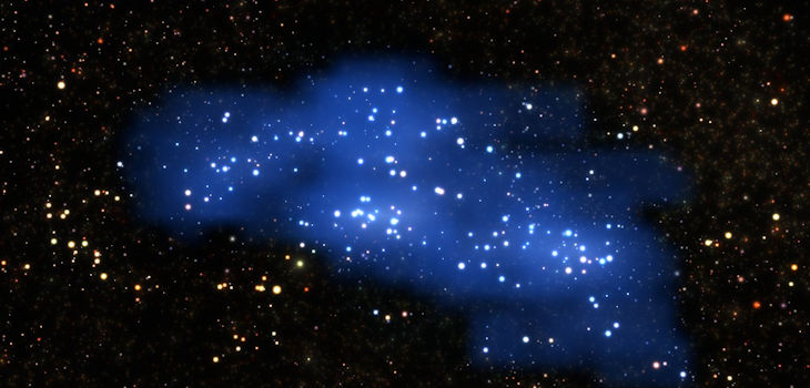 Proto-supercúmulo Hyperion. / ESO/L. Calçada & Olga Cucciati et al.