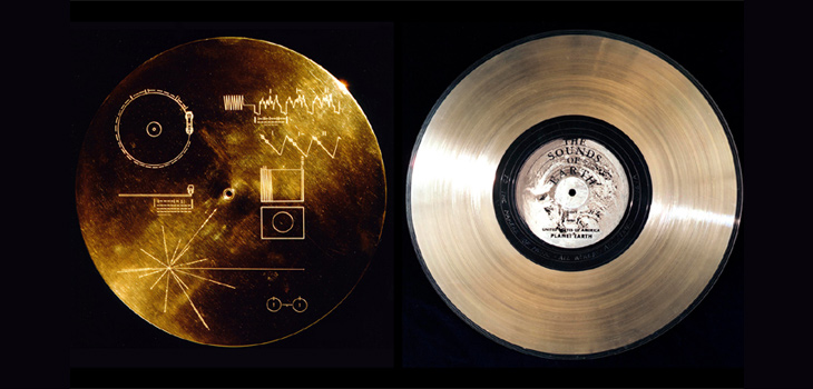 La carátula del Disco de Oro contiene instrucciones para los extraterrestres. / NASA / JPL