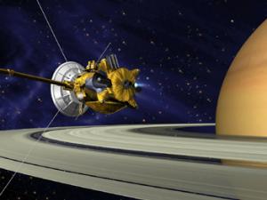Ilustración de la sonda Cassini en Saturno. / tpsdave (PIXABAY)