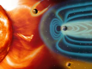 Magnetosferas planetarias terrestres. / ESA