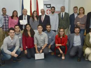 La Fundación madri+d  premia a estudiantes de la ETSI Industriales por sus  ideas de negocio basadas en navegación por satélite