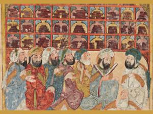 A principios del siglo IX el califato abásida (con capital en Bagdad) albergó una sociedad de economía floreciente y culturalmente muy avanzada. / Imagen extraída del libro Maqamat de al-Hariri, 1237 d.C., ilustrado por Yahya ibn Mahmud al-Wasiti, manuscrito original en la Biblioteca Nacional de Francia.