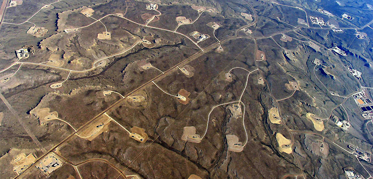 Área con explotación mediante fracking. / Simon Fraser University (FLICKR)