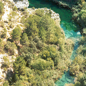 El río Júcar desde el Ventano del Diablo (Cuenca). / Fev (WIKIMEDIA)