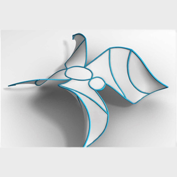 Simulación del diseño de una mariposa. / Labs IRO - University of Montreal