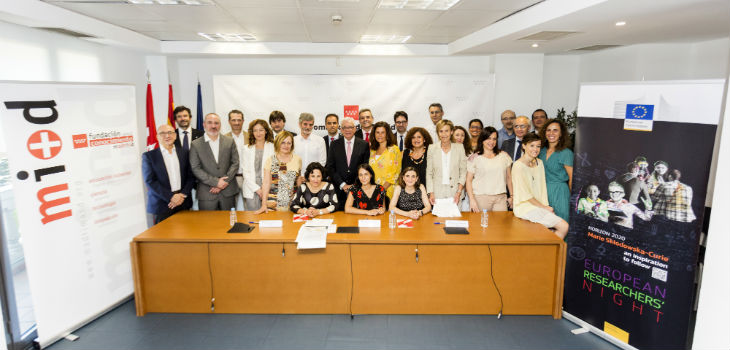  23 instituciones de ciencia de Madrid firman acuerdos de colaboración con la Fundación madri+d para celebrar la Noche Europea de los Investigadores 
