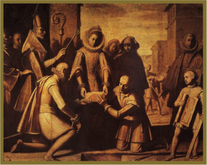 COLOCACIÓN DE LA PRIMERA PIEDRA DEL CONVENTO DE LAS DESCALZAS REALES Cosimo Gamberucci, hacia 1610. Depósito de las Galerías, Florencia.