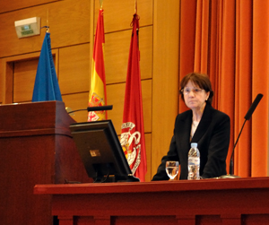 Margarita Ruiz-Altisent durante su intervención en las jornadas