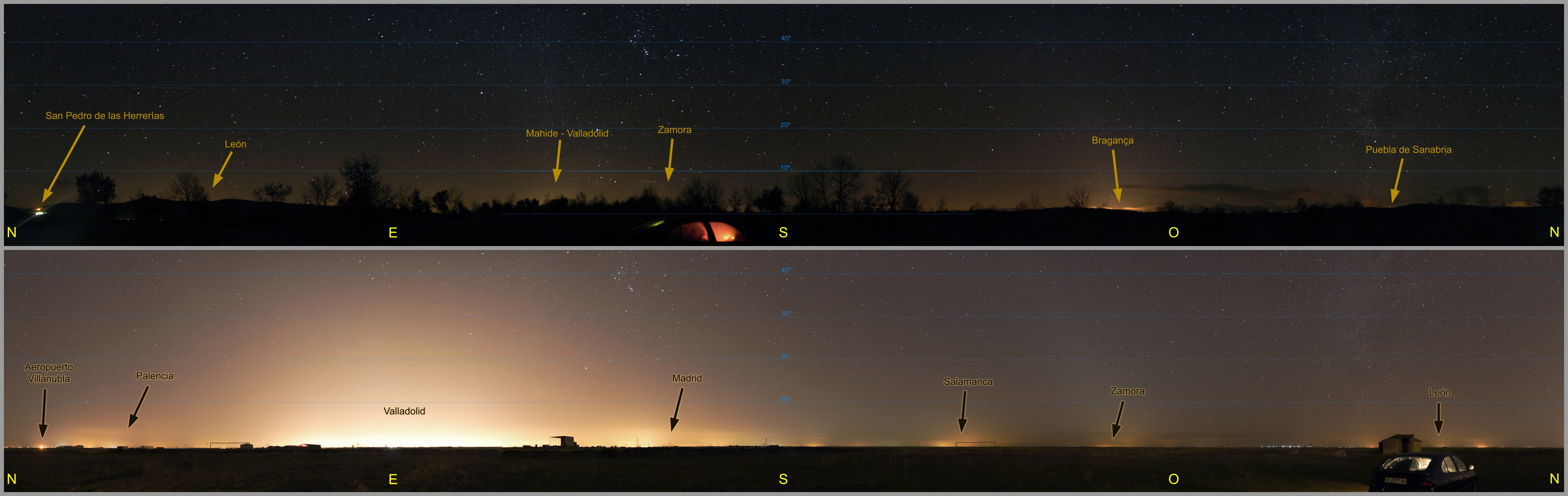 contaminación lumínica