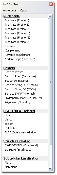 Pantallazo de bioFOX