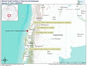 Estimación de la magnitud del terremoto el 27 de febrero
