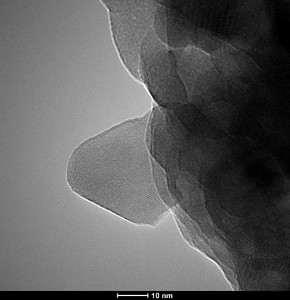 Figura 1: Micrografía realizada por TEM del óxido complejo Ti-Zr-Y-O