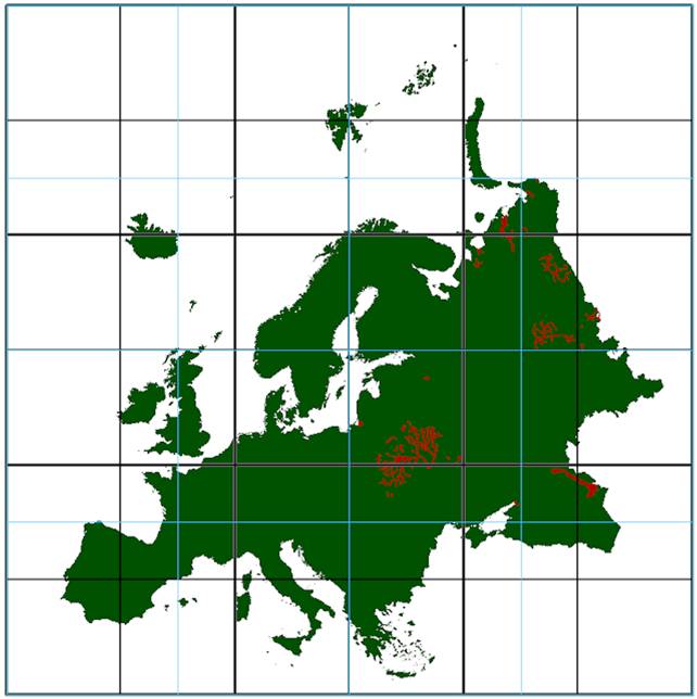 FL hi Mapa de Fluvisoles hísticos en Europa