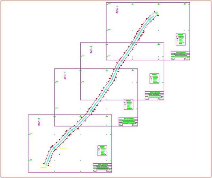 Sólo la representación del levantamiento topográfico