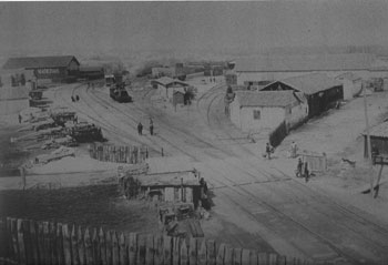Fotografa de la estacin del Paseo Imperial a finales del siglo XIX