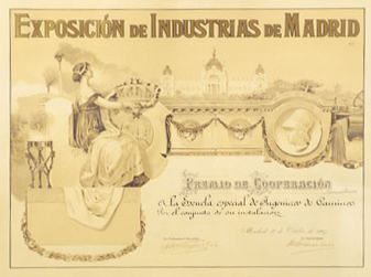 Diploma de la Exposicin de Industrias de Madrid, 1907