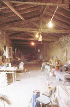 Interior de una antigua espartera de Villarejo de Salvans