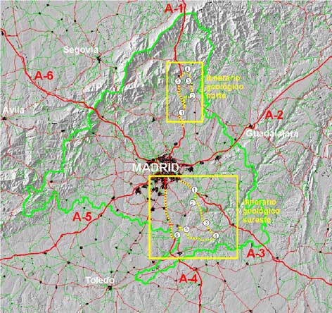 Mapa de la Comunidad de Madrid