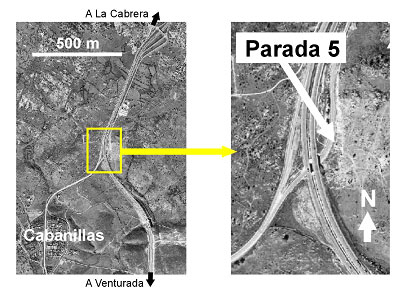 Mapa zona de la Parada 5
