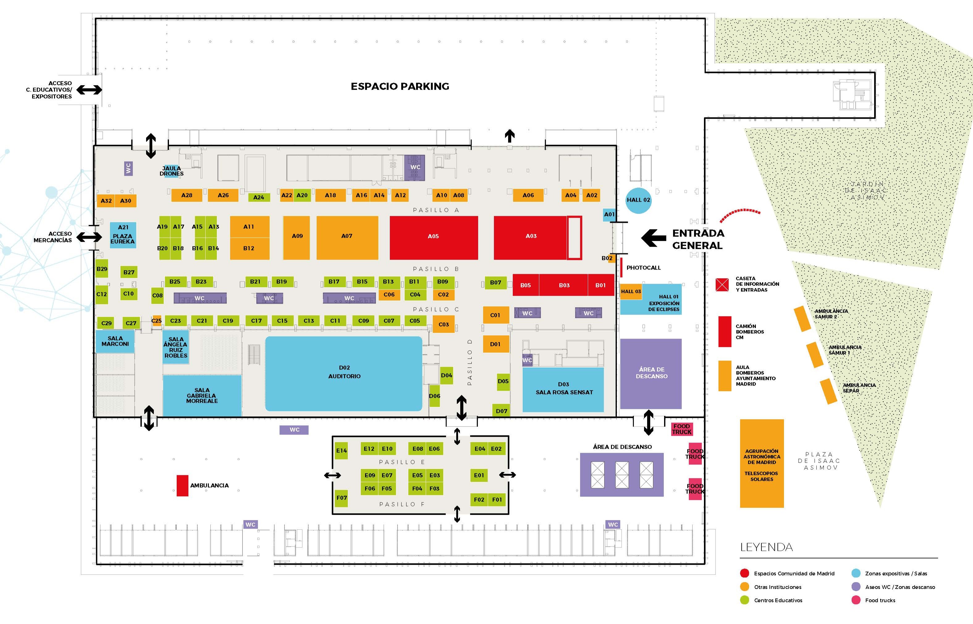 Plano feria madrid es ciencia 2026
